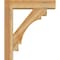 Ekena Millwork Merced Block Rough Sawn Bracket w/ Offset Brace, Western Red Cedar, 6"W x 24"D x 28"H BKT0604X24X28MRC05RWR - alternate 4